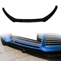 Lip Spoiler - plastic Glossy Black Ford Focus 2016-2018