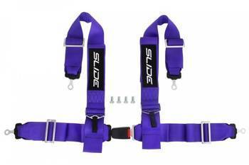 Racing seat belts SLIDE 4p 3" Purple
