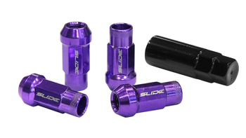 Wheel lug nuts SLIDE JDM M12x1,5 Purple