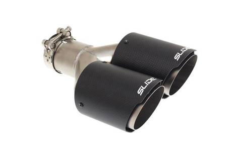 Double Exhaust Pipe 89mm enter 63,5mm SLIDE