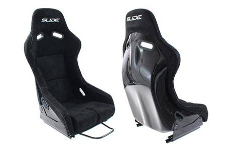 Racing seat SLIDE RS suede Black L