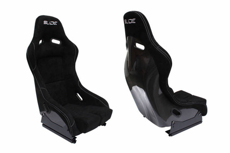 Racing seat SLIDE RS suede Black S