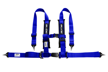 Racing seat belts SLIDE 4p 2" Blue Approval E4
