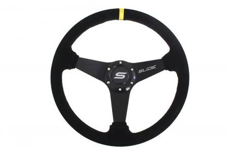 Steering wheel SLIDE 350mm offset:20mm Suede Yellow
