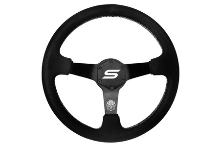 Steering wheel SLIDE 350mm offset:90mm Suede Black