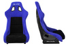 Racing seat SLIDE KS2 Premium Black & Purple Suede Black Glitter