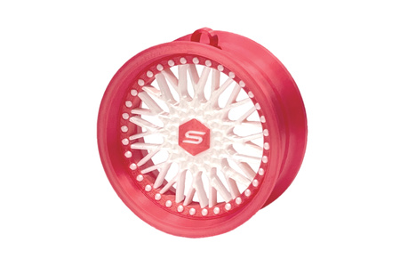 Zawieszka Slide Felga 10 Pink-White 70mm Brelok Bombka Świąteczna