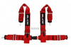 Racing seat belts Slide 4p 3" Red