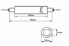 Center Muffler 51mm SLIDE RS 304SS 350mm