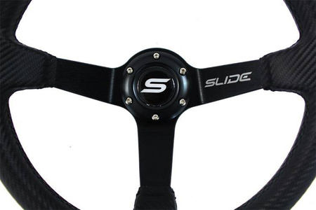 Steering wheel SLIDE 350mm offset:90mm Carbon Black