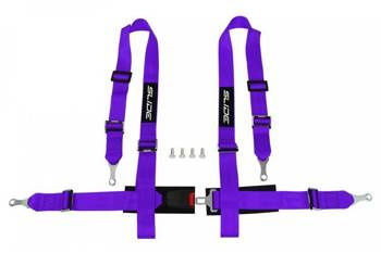 Racing seat belts Slide 4p 2" Purple