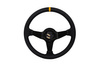 Kierownica SLIDE 350mm offset:90mm Carbon Yellow Strip