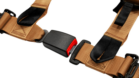 Racing seat belts Slide V2 GOLD 4P 2" E4