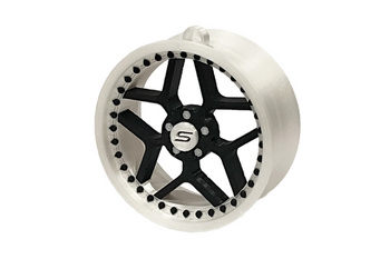 Pendant Slide Rim 08 White-Black 70mm Christmas Bauble Keyring