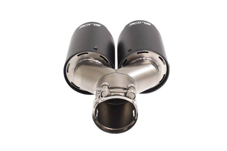 Double Exhaust Pipe 89mm enter 63,5mm SLIDE