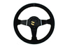 Steering wheel SLIDE 350mm offset:90mm Suede Black