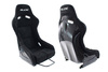 Racing seat SLIDE RS suede Black L