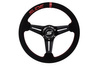 Steering wheel SLIDE 330mm offset:45mm Suede Red