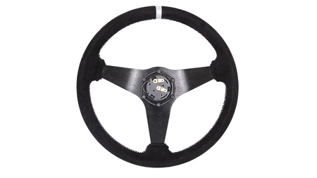 Steering wheel SLIDE 350mm offset:20mm Suede Silver