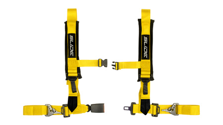 Racing seat belts Slide V2 YELLOW 4P 2" E4