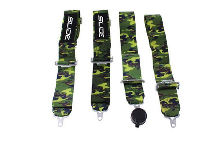 Racing seat belts Slide Quick 4p 3" Camo