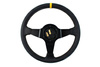 Steering wheel SLIDE 350mm offset:90mm Carbon Yellow Strip