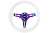 Kierownica SLIDE 350mm offset:30mm NeoChrome Drewno White