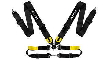 Racing seat belts Slide V2 Quick BLACK 4P 3"