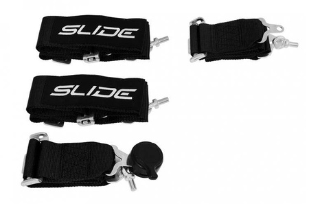 Racing seat belts Slide Quick 4p 3" Black