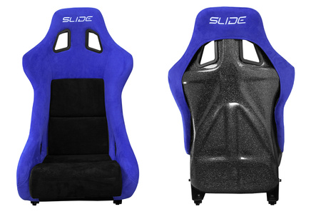 Racing seat SLIDE KS2 Premium Black & Purple Suede Black Glitter