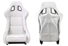 Racing seat SLIDE KS2 Premium Light Grey Suede Silver Glitter