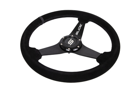Steering wheel SLIDE 350mm offset:20mm Suede Black