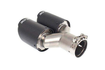 Double Exhaust Pipe 89mm enter 63,5mm SLIDE