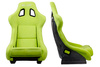 Racing seat SLIDE KS2 Premium Light Green Welur Stellar Grey Glitter