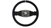 Kierownica SLIDE 350mm offset:90mm Zamsz Purple Strip