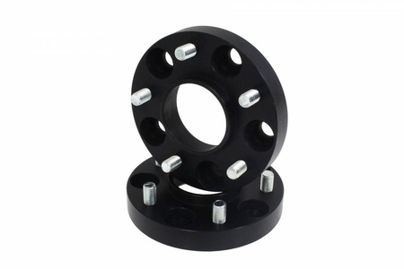 Bolt-On Black Wheel Spacers 25mm 72,6mm 5X120