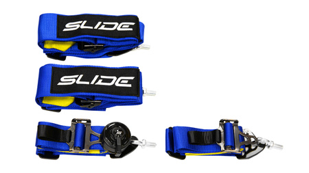 Pasy sportowe Slide V2 Quick Ciemno Niebieskie 4P 3"