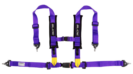 Pasy sportowe Slide V2 Fioletowe 4P 2" E4