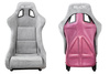 Racing seat SLIDE KS2 Premium Light Beige Suede Light Pink Glitter