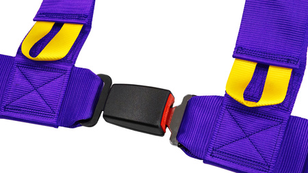 Pasy sportowe Slide V2 Fioletowe 4P 3" E4