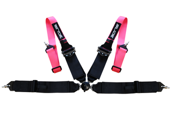 Racing seat belts Slide Quick 4p 3" Pink-Black