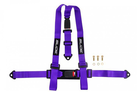 Racing seat belts Slide 3p 2" Purple