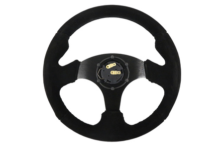 Steering wheel SLIDE 320mm offset:20mm Suede Black