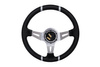Steering wheel SLIDE 350mm offset:90mm Leather Silver