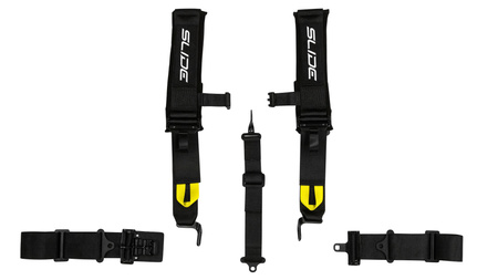 Racing seat belts Slide V2 BLACK 5P 3" Offroad