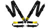 Pasy sportowe Slide V2 Quick Carbon Czarne 4P 3"