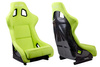 Racing seat SLIDE KS2 Premium Light Green Welur Stellar Grey Glitter