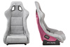 Racing seat SLIDE KS2 Premium Light Beige Suede Light Pink Glitter