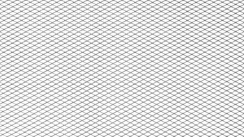 ALU mesh grill Diamond Silver 100*33cm 6*3mm