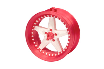 Zawieszka Slide Felga 09 Pink-White 70mm Brelok Bombka Świąteczna